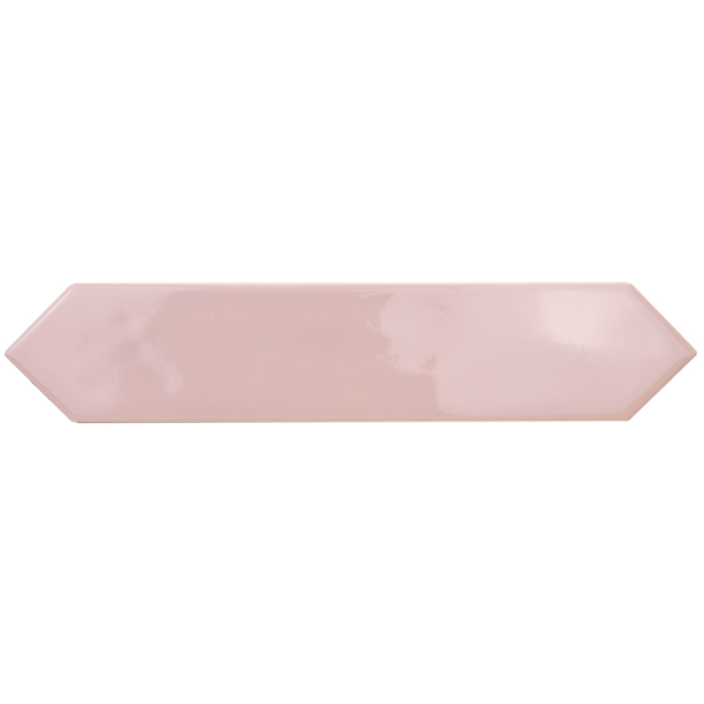 Rustic Wandtegel Spike 5x25cm Spike Glossy Pink